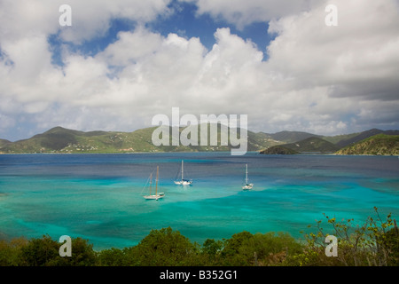 British Virgin Islands in der Sir Francis Drake Kanal von St John in den US Virgin Islands Stockfoto