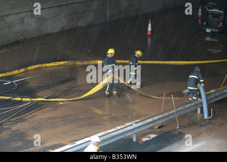 Belfast M1 Broadway Unterführung Flut Stockfoto