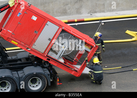 Belfast M1 Broadway Unterführung Flut Stockfoto