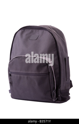 Schultasche isoliert auf weißem Hintergrund Stockfoto