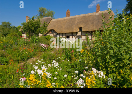 Anne Hathaway Reetdachhaus Shottery in der Nähe von Stratford-upon-Avon Warwickshire England UK GB EU Europa Stockfoto