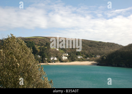 Blick vom Salcombe über der Mündung des Flusses, Devon, UK Stockfoto