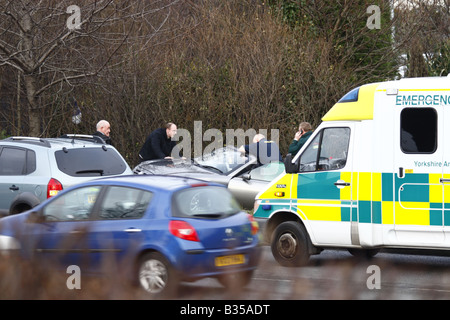 Verkehrsunfall Stockfoto