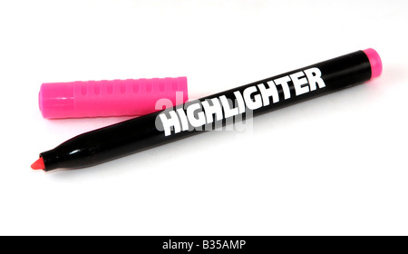 Textmarker Stockfoto