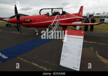 Pilatus PC-21 Farnborough Air Show 2008 Stockfoto