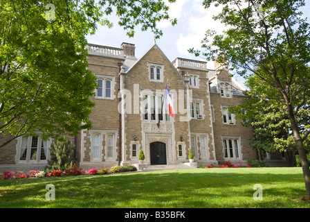 Der französische Botschafter Residenz am Kalorama, Washington, DC. Stockfoto