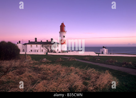 Souter Leuchtturm auf der South Tyneside Küste. Tyne und Wear, Großbritannien Stockfoto