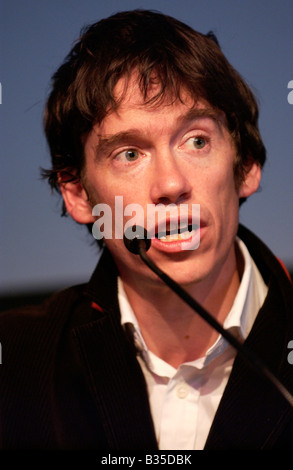 Rory Stewart Autor und Diplomat abgebildet bei The Guardian Hay Festival 2008 Hay on Wye Powys Wales UK EU Stockfoto