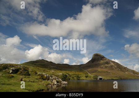 Cregennan mit Blick auf reduzierten y Cefn Hir 'Cader Idris' Stockfoto