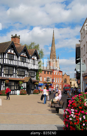 17. Jahrhundert altes Haus, hohe Stadt, Hereford, Herefordshire, England, Vereinigtes Königreich Stockfoto