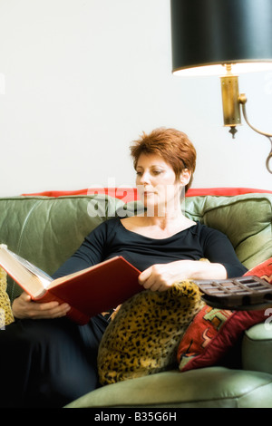 Nacht-Lesung Stockfoto