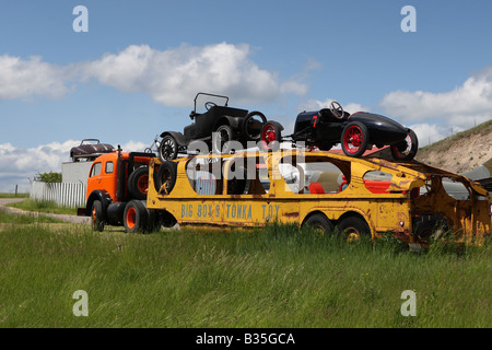 Autotransporter Stockfoto