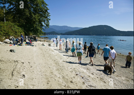 Cates Park Küste North Vancouver BC Kanada Stockfoto