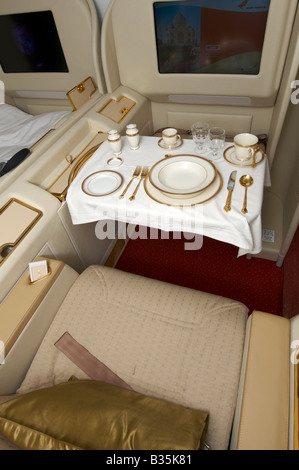 First Class Air India Boeing 777-300ER Farnborough Air Show 2008 Stockfoto