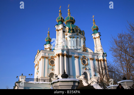 St Andrews, Kirche in Kiew Ukraine Osteuropa Stockfoto