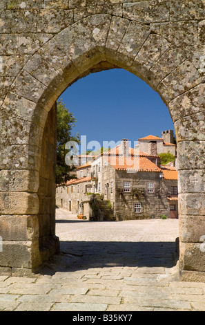 Portugal der Beira Baixa-Region von zentral-Portugal-die mittelalterliche walled Stadt von Sortelha in der Nähe von Covilha Stockfoto