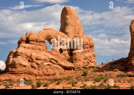 Süd-Fenster, Arches-Nationalpark, Utah Stockfoto