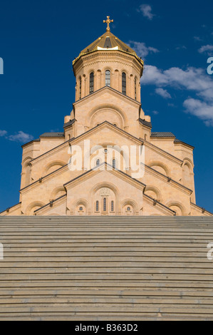 Die Holy Trinity Kathedrale Tbilisi allgemein bekannt als die Sameba-Kathedrale in Tiflis, Georgien Stockfoto