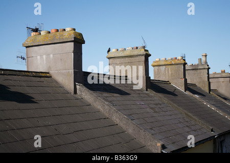 Cobh Häuser Dächer in Co Cork Irland Stockfoto