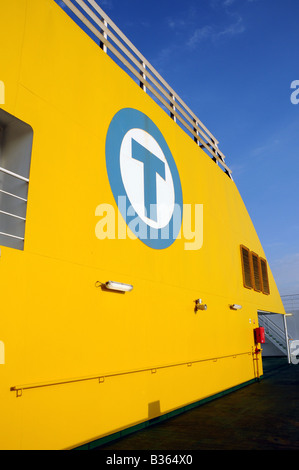 Cote D'Albatre cross Channel Fähre, Zugehörigkeit zu Transmanche Ferries Stockfoto