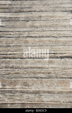 Detail von einem Holzsteg zum Strand St. Augustine Florida Stockfoto