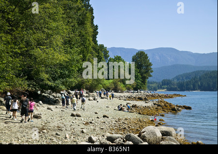 Cates Park Küste North Vancouver BC Kanada Stockfoto