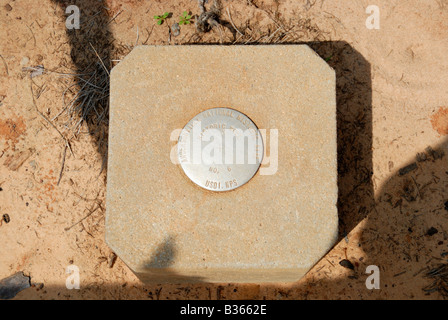 Bohrplatz am Camp Sumter oder Andersonville Gefängnis, Andersonville, Georgia, USA Stockfoto