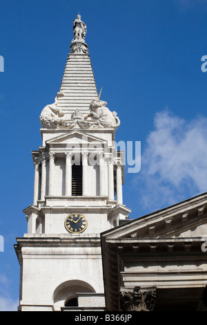 St.-Georgs Kirche, Bloomsbury, London, England Stockfoto