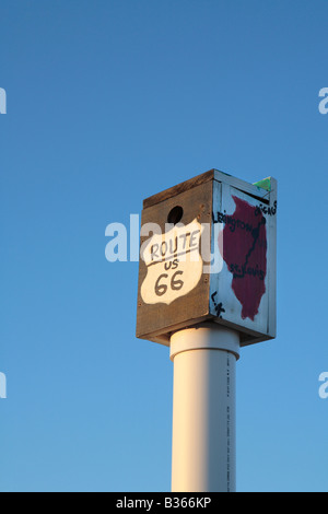 ROUTE 66 VOGELHAUS VON DER HISTORISCHEN ROUTE 66 IN ILLINOIS, USA LEXINGTON Stockfoto