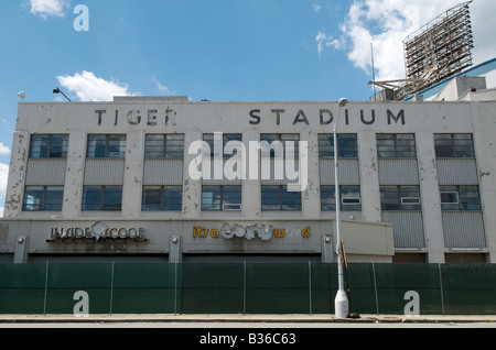 Detroit s Tiger Stadium wird auf Montag, 14. Juli 2008 abgerissen Stockfoto