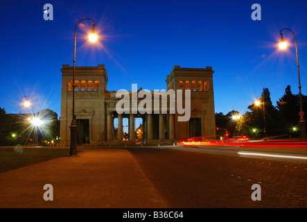 Geographie / Reisen, Deutschland, Bayern, München, Quadrate, Königsplatz, Propyläen, Europa, Stil, griechischen Antike Stockfoto