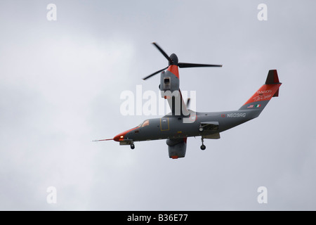 Bell Agusta BA 609 Tilt Rotor bei Farnborough International Airshow Juli 2008 Stockfoto