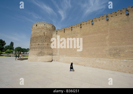 Berühmten Schiefen Turm auf der Zitadelle von Karim Khan in Shiraz, Iran Stockfoto