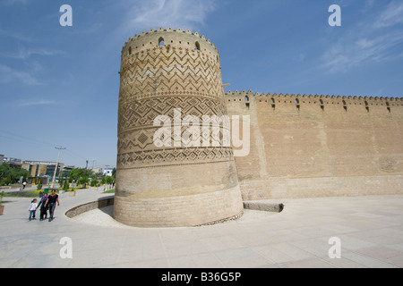 Berühmten Schiefen Turm auf der Zitadelle von Karim Khan in Shiraz, Iran Stockfoto