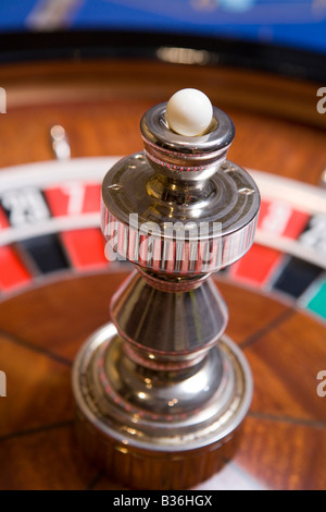 Spiel Roulette-Rad (Nahaufnahme) Stockfoto