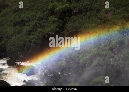 Iguazu-Wasserfälle von Iguacu Parque Nacional gesehen in der Nähe von Peurto Iguazu in Argentinien. Stockfoto