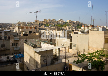 Blick auf die Stadt über Hama in Syrien Stockfoto