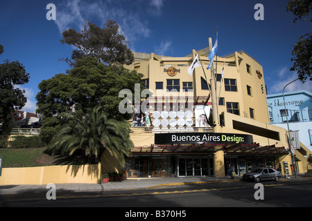 Das Hard Rock Cafe in Buenos Aires Design, Einkaufszentrum in Recoleta, Buenos Aires in Argentinien. Stockfoto