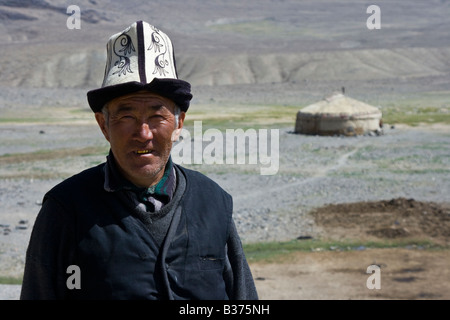 Ethnisch kirgisischen Mann in Jalang Dorf in den Pamir in Tadschikistan Stockfoto