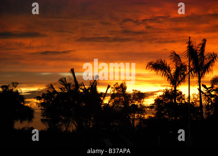 Dramatischer Himmel während der Tropensturm FAY SW Florida August 2008 Stockfoto