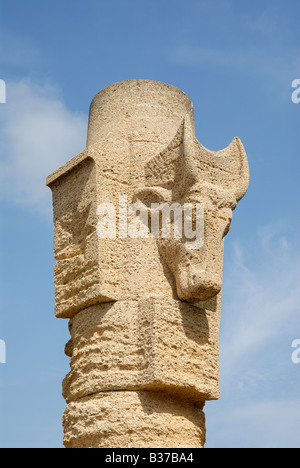 Statue in Saintes-Maries-de-la-Mer, Frankreich Stockfoto