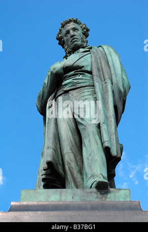 Statue von Alexander Pushkin, berühmte russische Dichter, Moskau, Russland Stockfoto