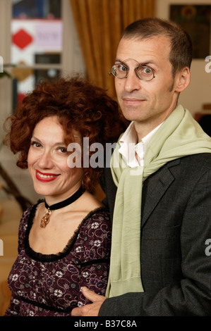 Italienische Autoren Rita Monaldi und Francesco Sorti Stockfoto
