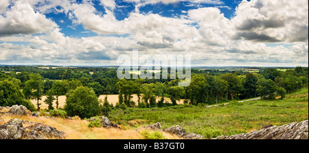 Landschaftsbild der Region Morbihan Bretagne Frankreich Europa, hochauflösende Erfassung Stockfoto