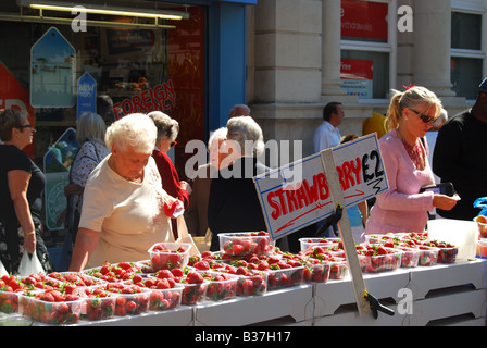 Ramsgate Street Market, High Street, Ramsgate, Isle Of Thanet in Kent, England, Vereinigtes Königreich Stockfoto