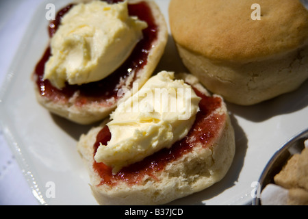 Cornish Cream tea Stockfoto