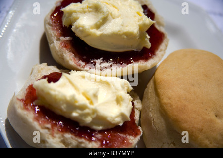 Cornish Cream tea Stockfoto