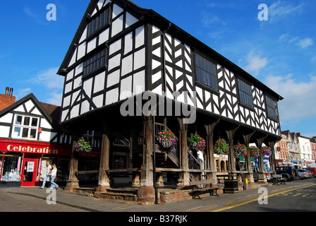 17. Jahrhundert Markt Haus, High Street, Ledbury, Herefordshire, England, Vereinigtes Königreich Stockfoto