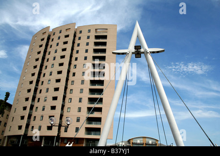 Ferienwohnungen in Cardiff Bay Stockfoto