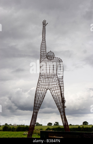 Stahlskulptur am croccy Trail Kinderpark in chester Stockfoto